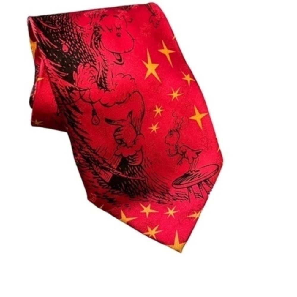 Vintage 1994 Dr Seuss How The Grinch Stole Christmas necktie tie Great condition